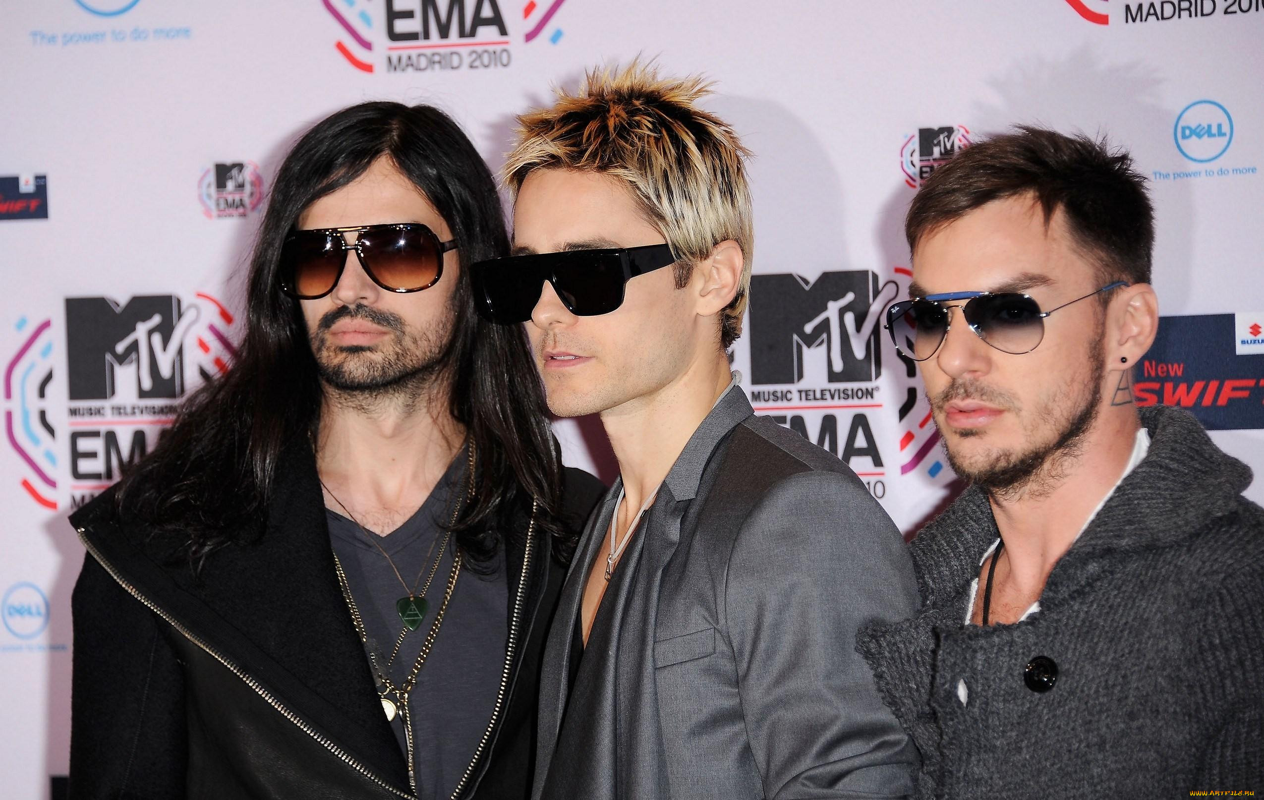 , 30, seconds, to, mars, jared, leto, , , , shannon, tomo, milichevic, mtv, ema